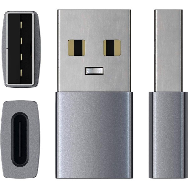 USB-A/USB-C Adapter Space Gray